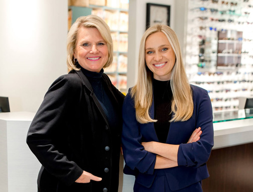 Dr. Ann LaCroix-Fredal & Dr. Tessa Fredal, myopia specialists at LaCroix Eye Care in Mt. Clemens