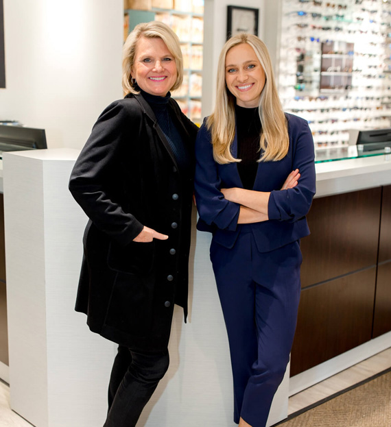 Dr. Ann LaCroix and Dr. Tessa Fredal of LaCroix Eye Care in Mt. Clemens, MI 